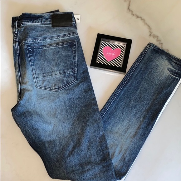 🔥 PacSun Skinny Side Stripe Medium Jeans NWT - Picture 4 of 6